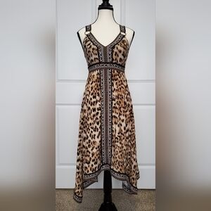 INC International Concepts Leopard Print Midi Dress